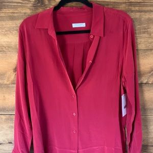 Equipment slim signature silk shirt